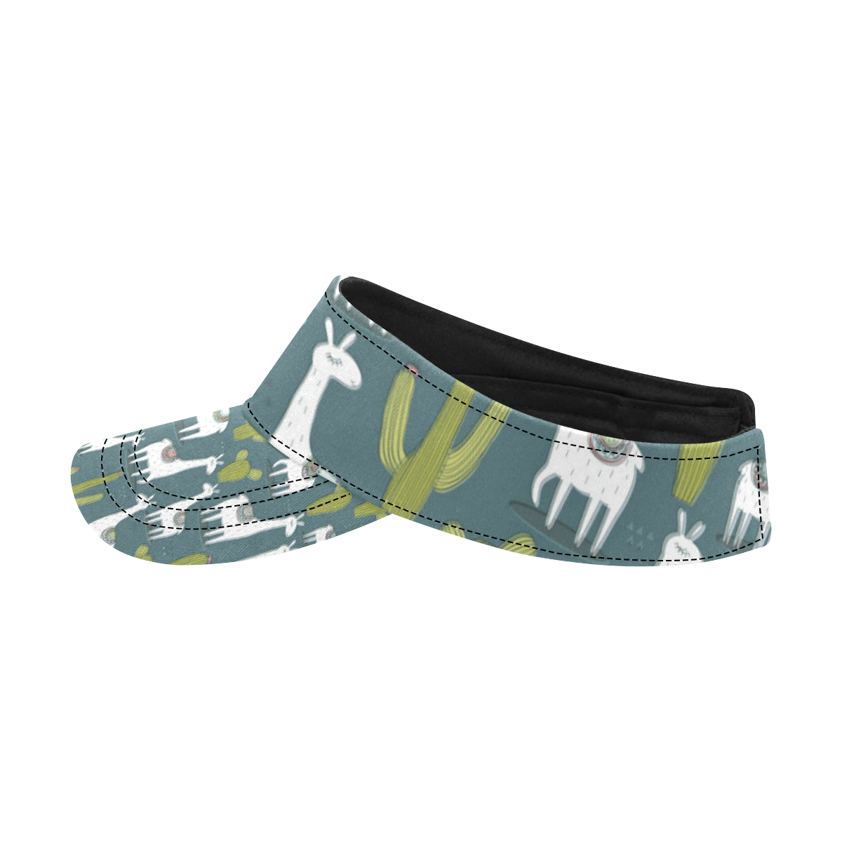 Llama Cactus Pattern Print Design 03 Unisex Sun Visor