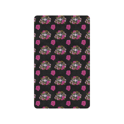 Day of the Dead Makeup Girl Rubber Doormat