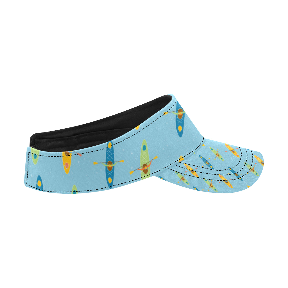 Kayak Pattern Print Design 04 Unisex Sun Visor