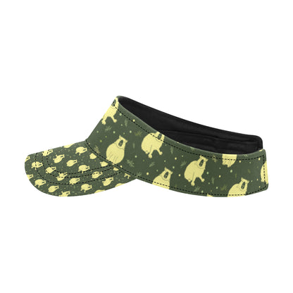 Capybara Pattern Print Design 03 Unisex Sun Visor