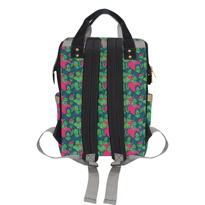 Zombie Themed Design Pattern Print Diaper Bag Backpack