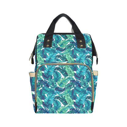 Brightness Tropical Palm Leaves Diaper Bag Backpack