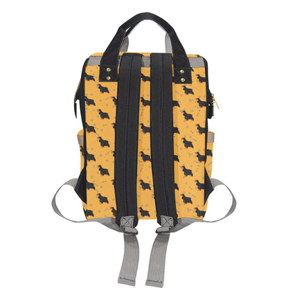 Cocker Pattern Print Design 01 Diaper Bag Backpack