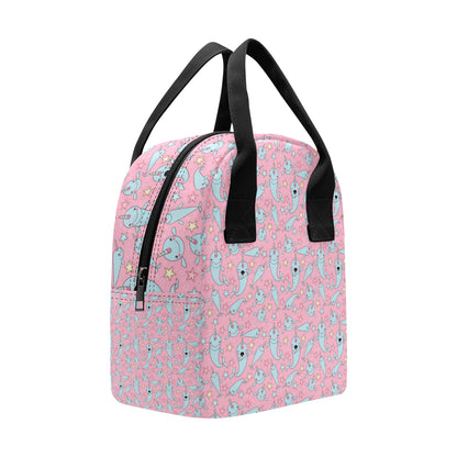 Narwhal Cartoon Cute Print Insulated Lunch Bag