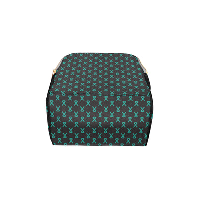 Ovarian cancer Pattern Print Design A01 Diaper Bag Backpack
