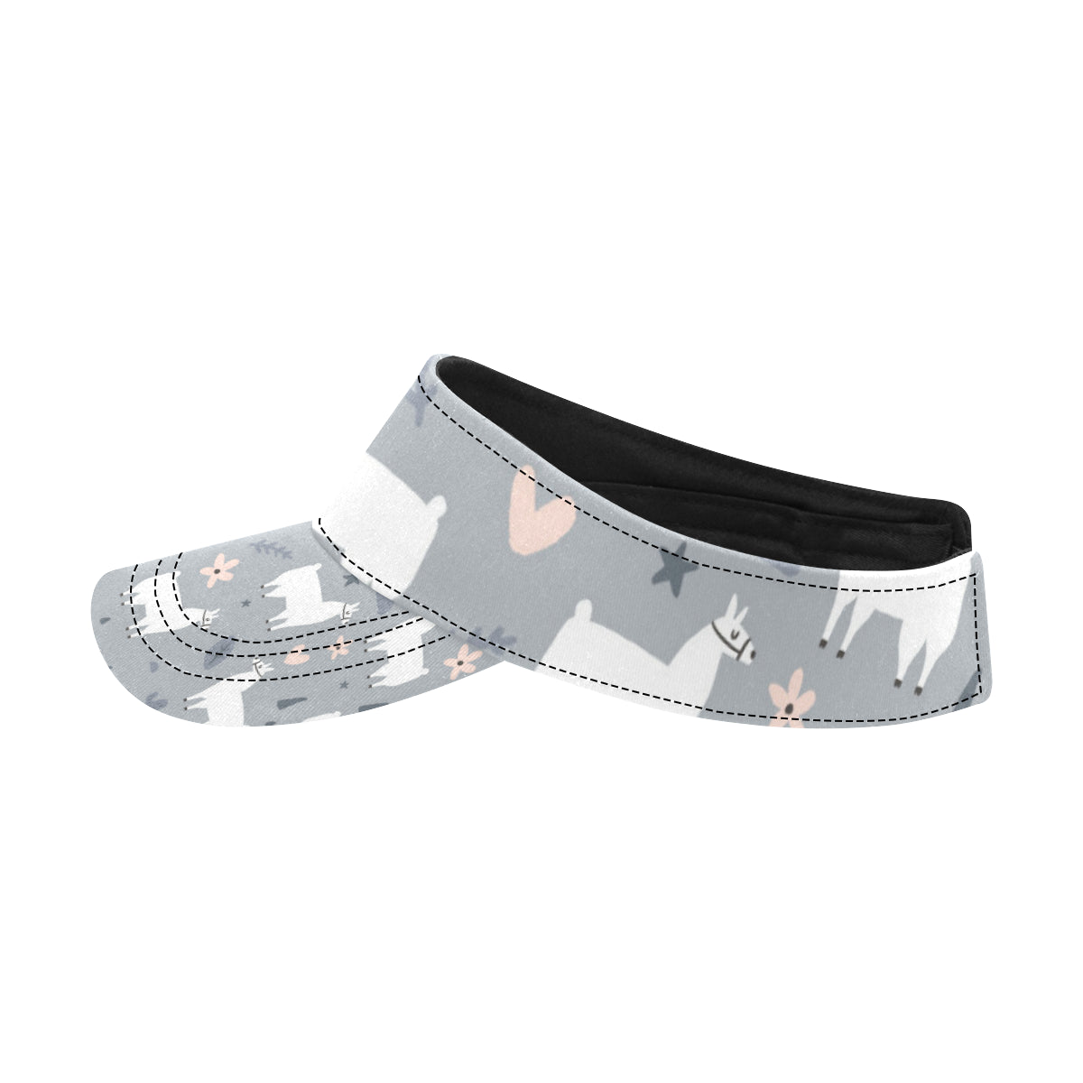 Llama Pattern Print Design 010 Unisex Sun Visor