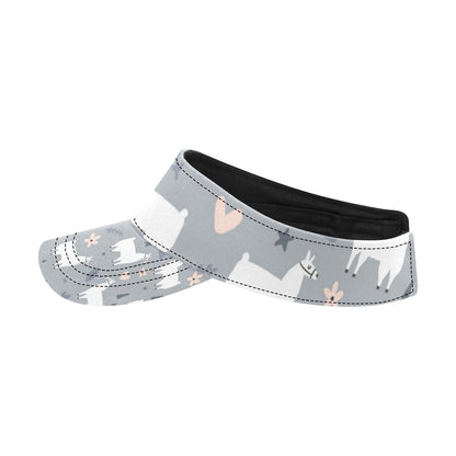 Llama Pattern Print Design 010 Unisex Sun Visor