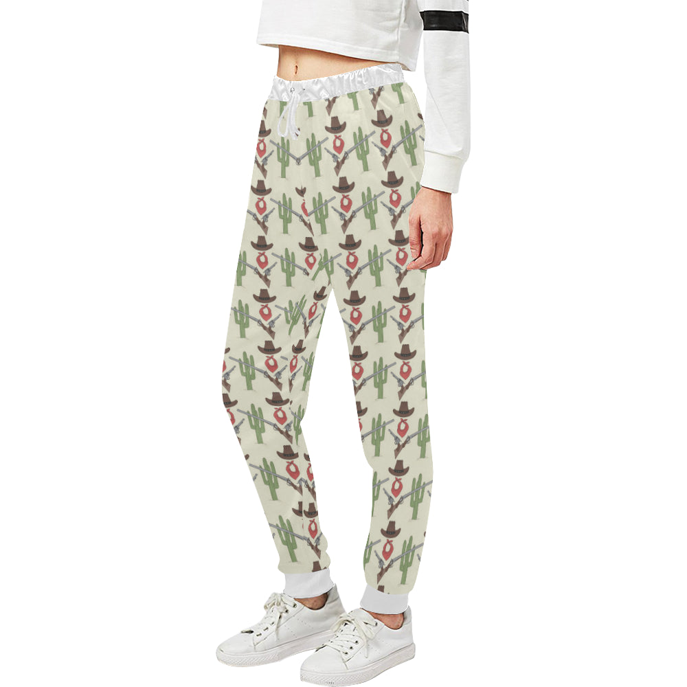 Western Cowboy Print Unisex Sweatpants