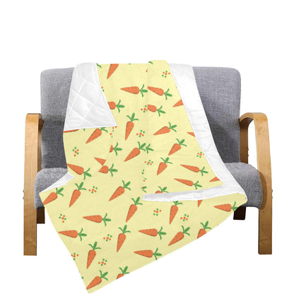Carrot Pattern Print Design 04 Premium Quilt