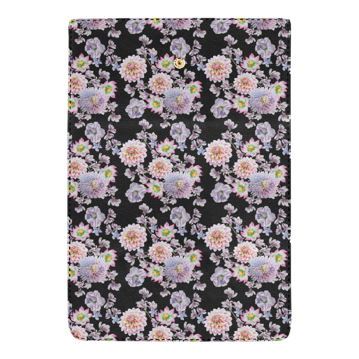 Dahlia Pattern Print Design DH012 Women's Trifold Wallet