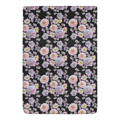 Dahlia Pattern Print Design DH012 Women's Trifold Wallet