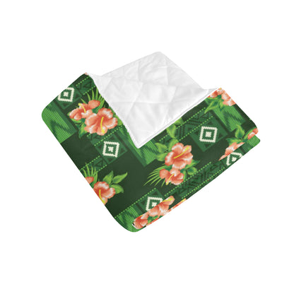 Hibiscus Pattern Print Design HB05 Premium Quilt