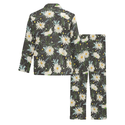 Daisy Pattern Print Design DS08 Men's Long Pajama Set