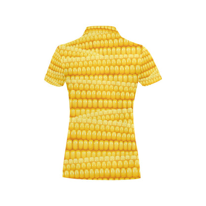 Agricultural Corn cob Pattern Women's Polo Shirt