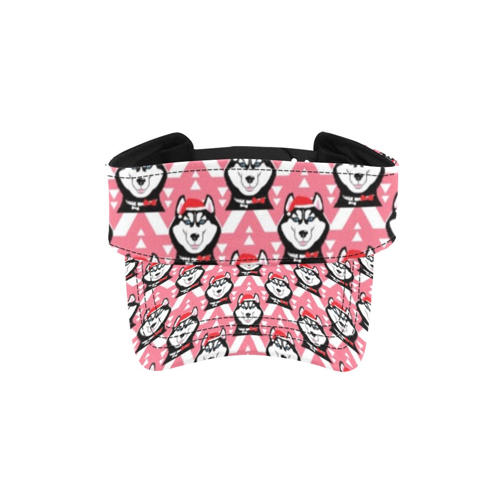Siberian Huskies Christmas Themed Print Design LKS302 Unisex Sun Visor