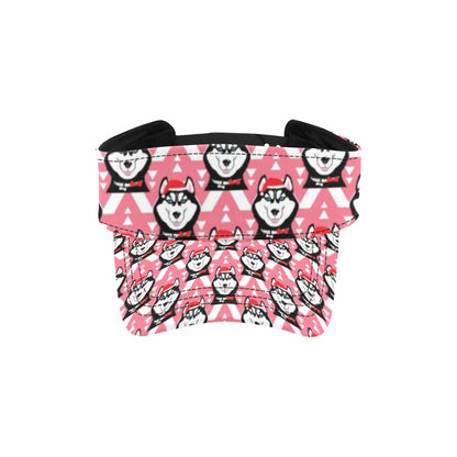 Siberian Huskies Christmas Themed Print Design LKS302 Unisex Sun Visor