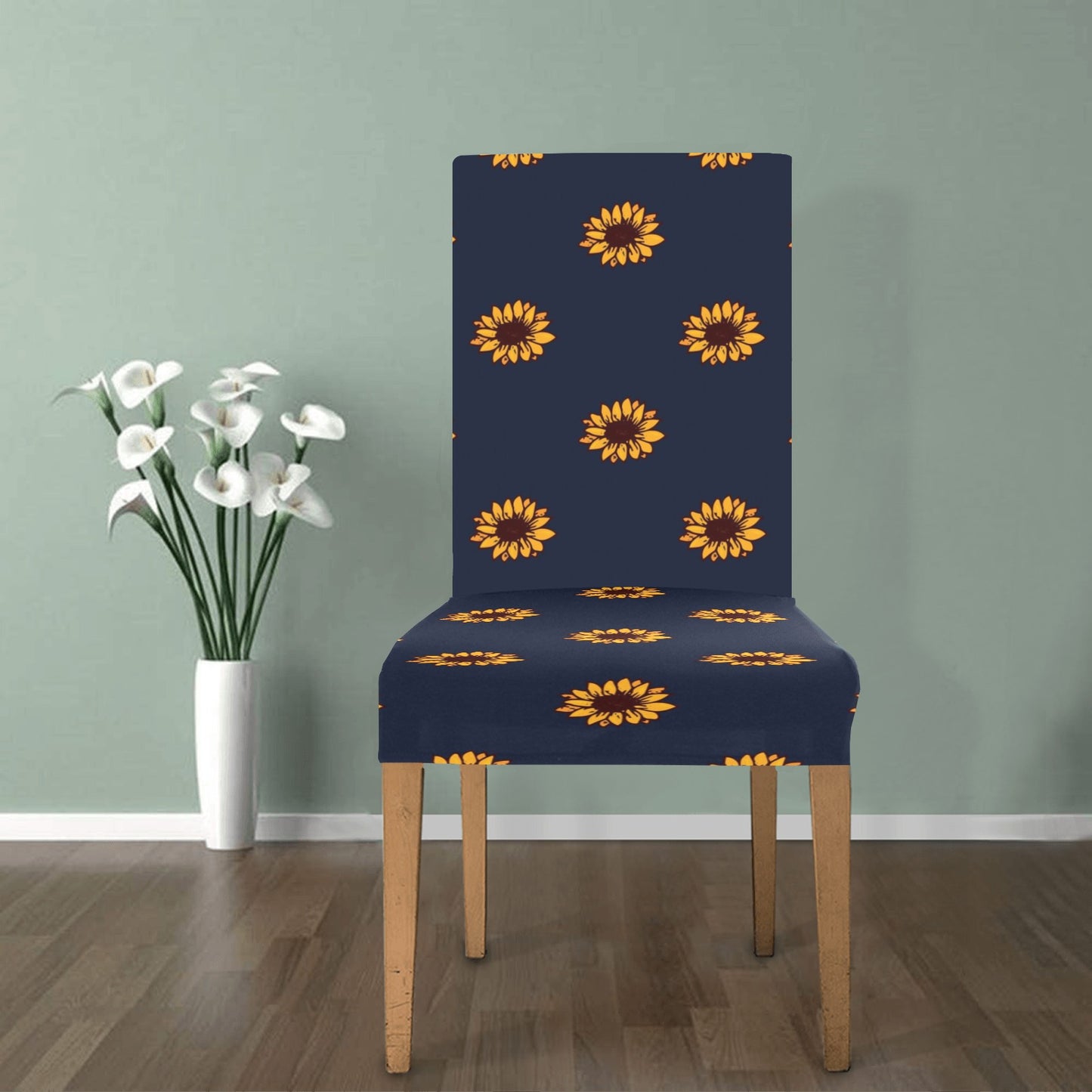 Sunflower Print Design LKS304 Dining Chair Slipcover