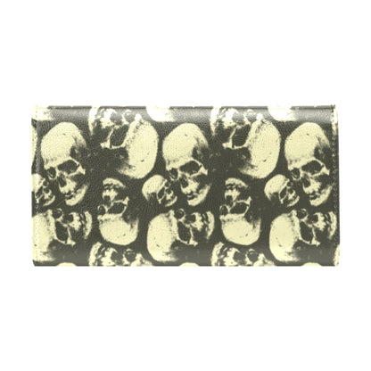 Skull Print Design LKS302 Women's Trifold Wallet