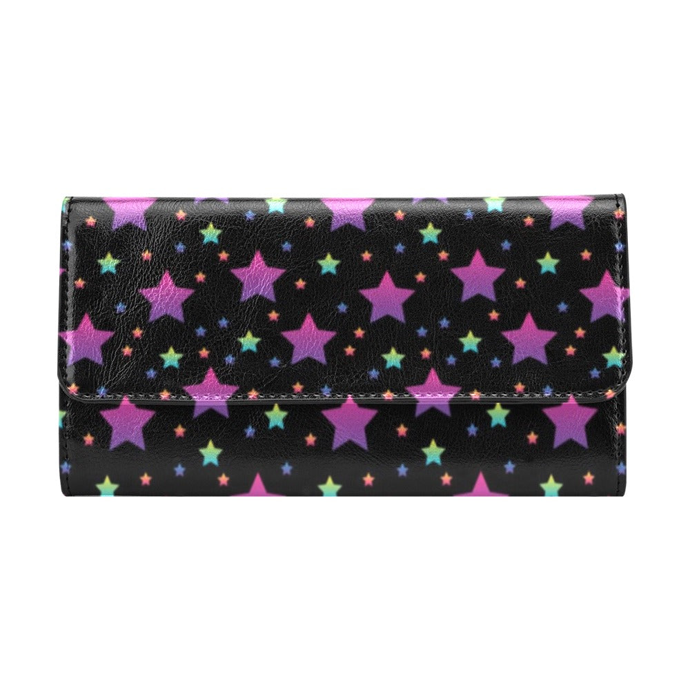 Star Print Design LKS305 Women's Trifold Wallet