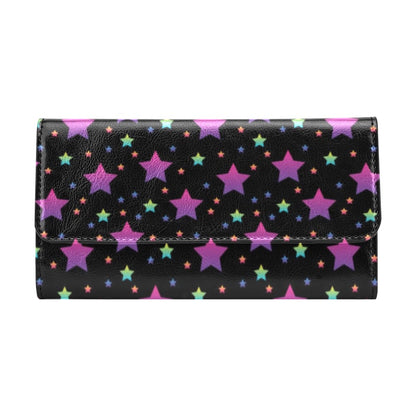Star Print Design LKS305 Women's Trifold Wallet