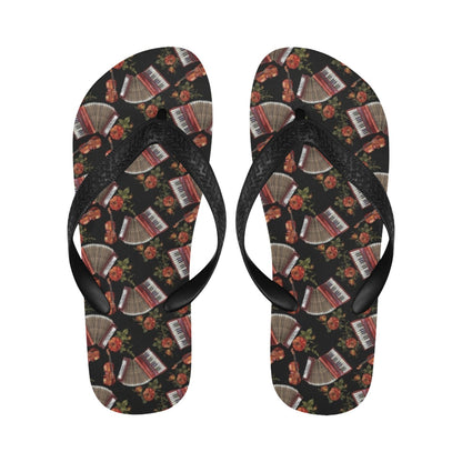 Accordion Print Design LKS403 Flip Flops