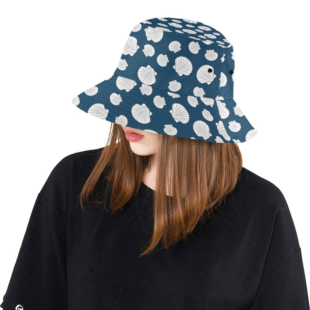 Seashell Print Design LKS3012 Unisex Bucket Hat