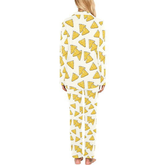 Nachos Pattern Print Design A01 Women's Long Pajama Set