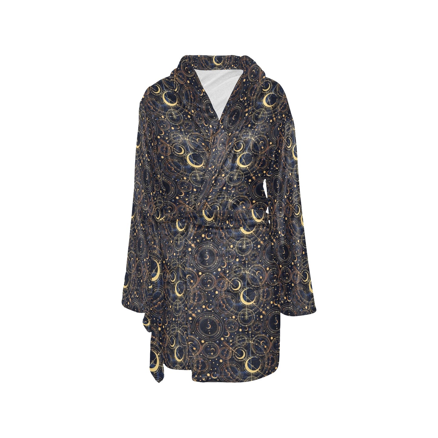 Celestial Pattern Print Design 04 Women's Fleece Robe