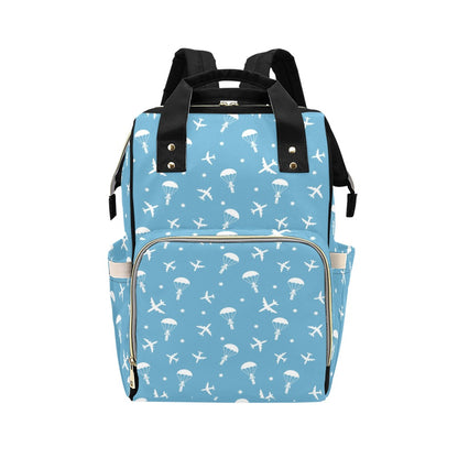 Skydiver Print Design LKS303 Diaper Bag Backpack