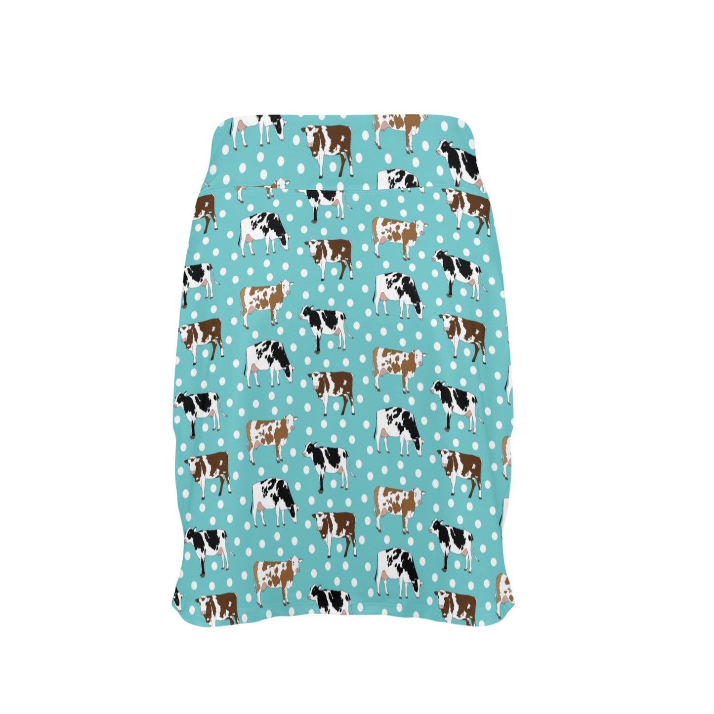 Cattle Print Design LKS405 17" Golf & Pickleball Skort with Pockets