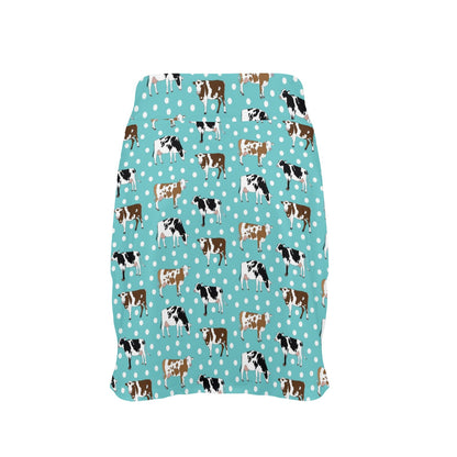 Cattle Print Design LKS405 17" Golf & Pickleball Skort with Pockets