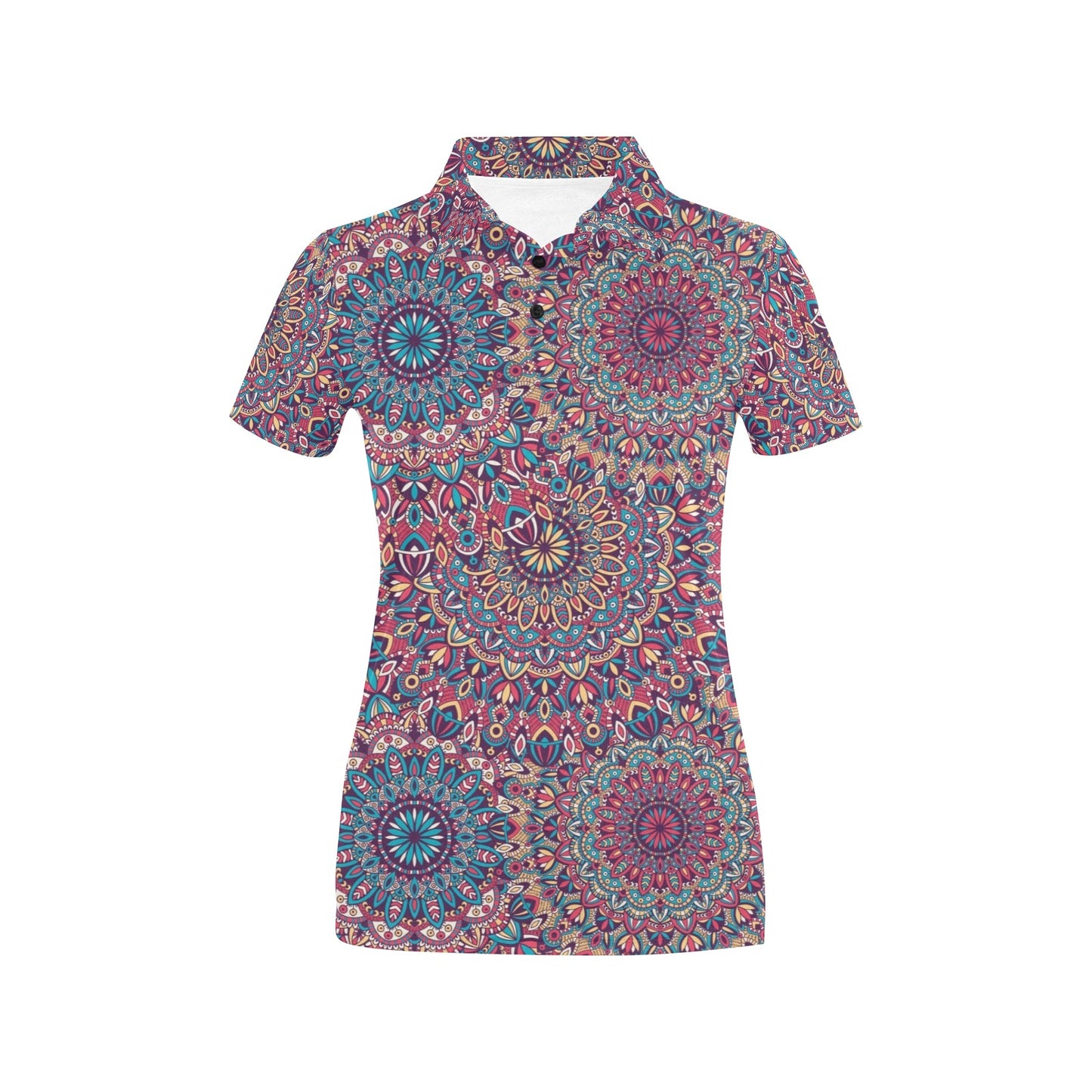 Boho Pattern Print Design 05 Women's Polo Shirt