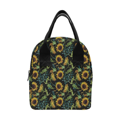 Sunflower Print Design LKS308 Insulated Lunch Bag