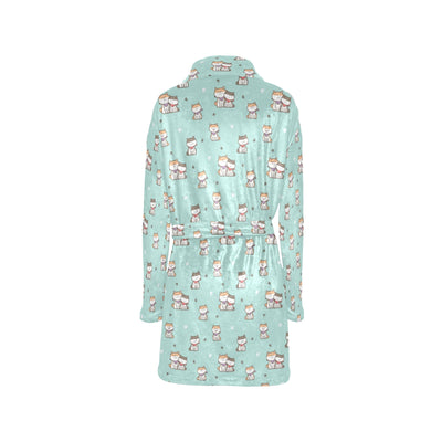 Shiba Inu Print Design LKS302 Women's Fleece Robe