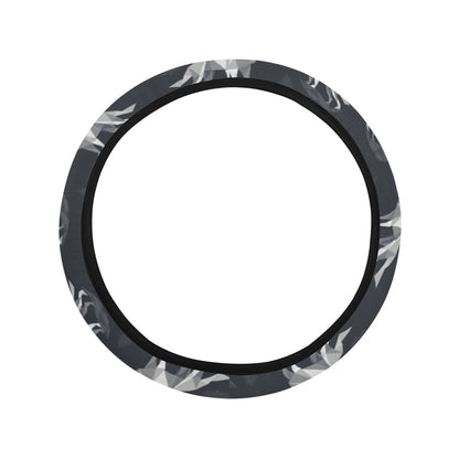 Wolf Print Design LKS303 Steering Wheel Cover with Elastic Edge