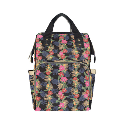Hawaiian Themed Pattern Print Design H011 Diaper Bag Backpack