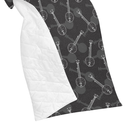 Banjo Pattern Print Design 03 Premium Quilt