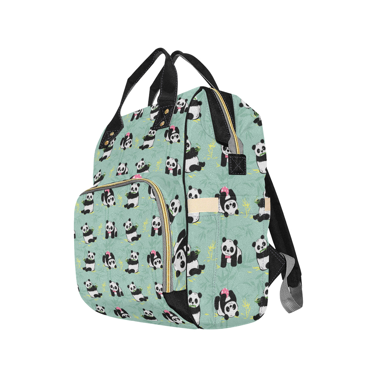 Panda Pattern Print Design A05 Diaper Bag Backpack