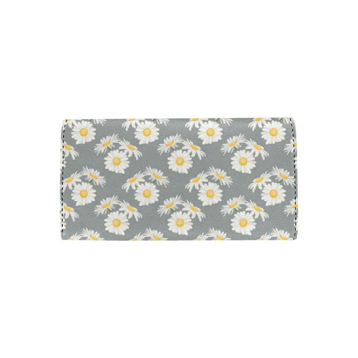 Daisy Pattern Print Design DS09 Women's Trifold Wallet