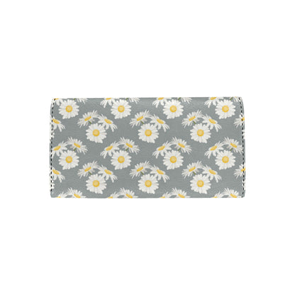 Daisy Pattern Print Design DS09 Women's Trifold Wallet