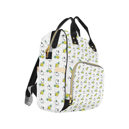 Bull Terriers Pattern Print Design 05 Diaper Bag Backpack