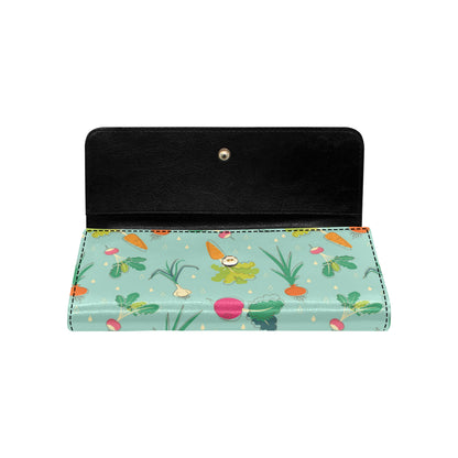 Radish Pattern Print Design A01 Women's Trifold Wallet