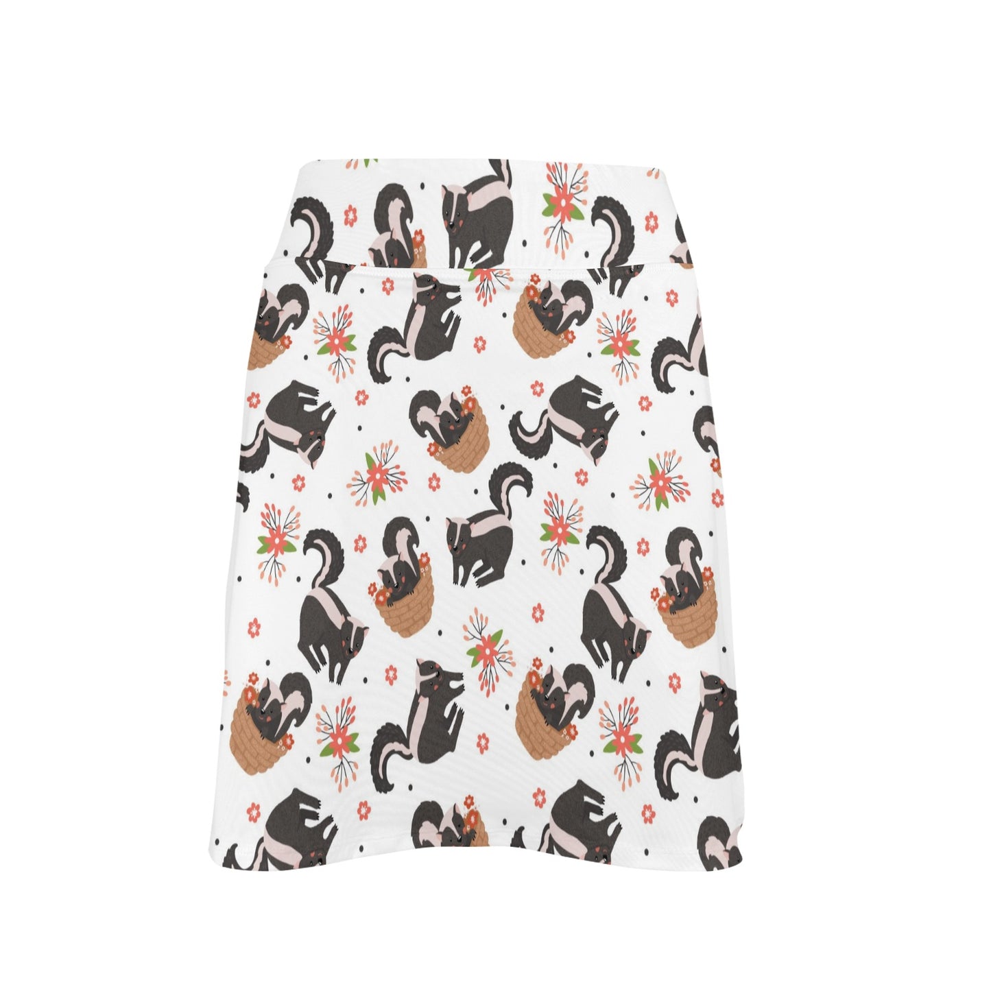 Skunk Print Design LKS304 17" Golf & Pickleball Skort with Pockets
