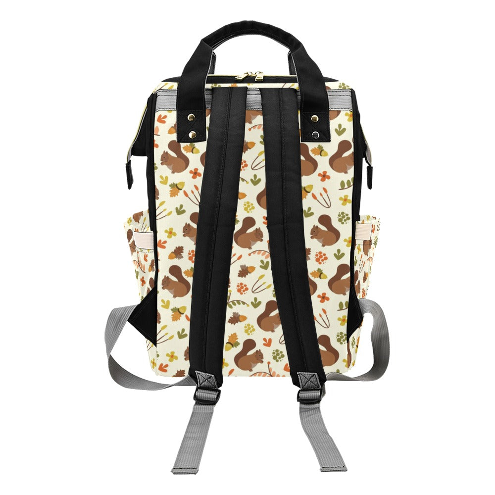 Squirrel Print Design LKS3010 Diaper Bag Backpack