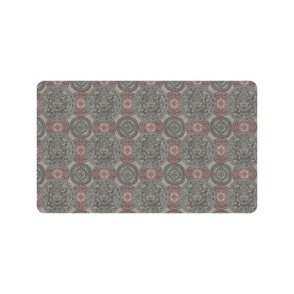 Calendar Aztec Style Print Pattern Rubber Doormat