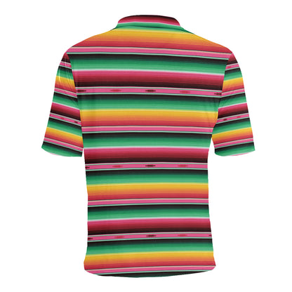 Mexican Blanket Classic Print Pattern Men Polo Shirt
