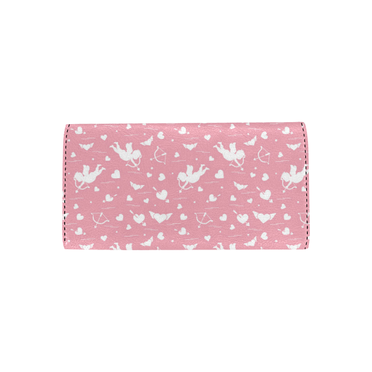 Cupid Pattern Print Design 03 Women's Trifold Wallet