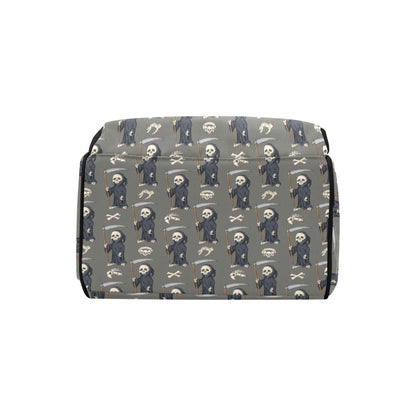 Skeleton Print Design LKS308 Diaper Bag Backpack