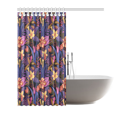 Lily Pattern Print Design LY016 Shower Curtain