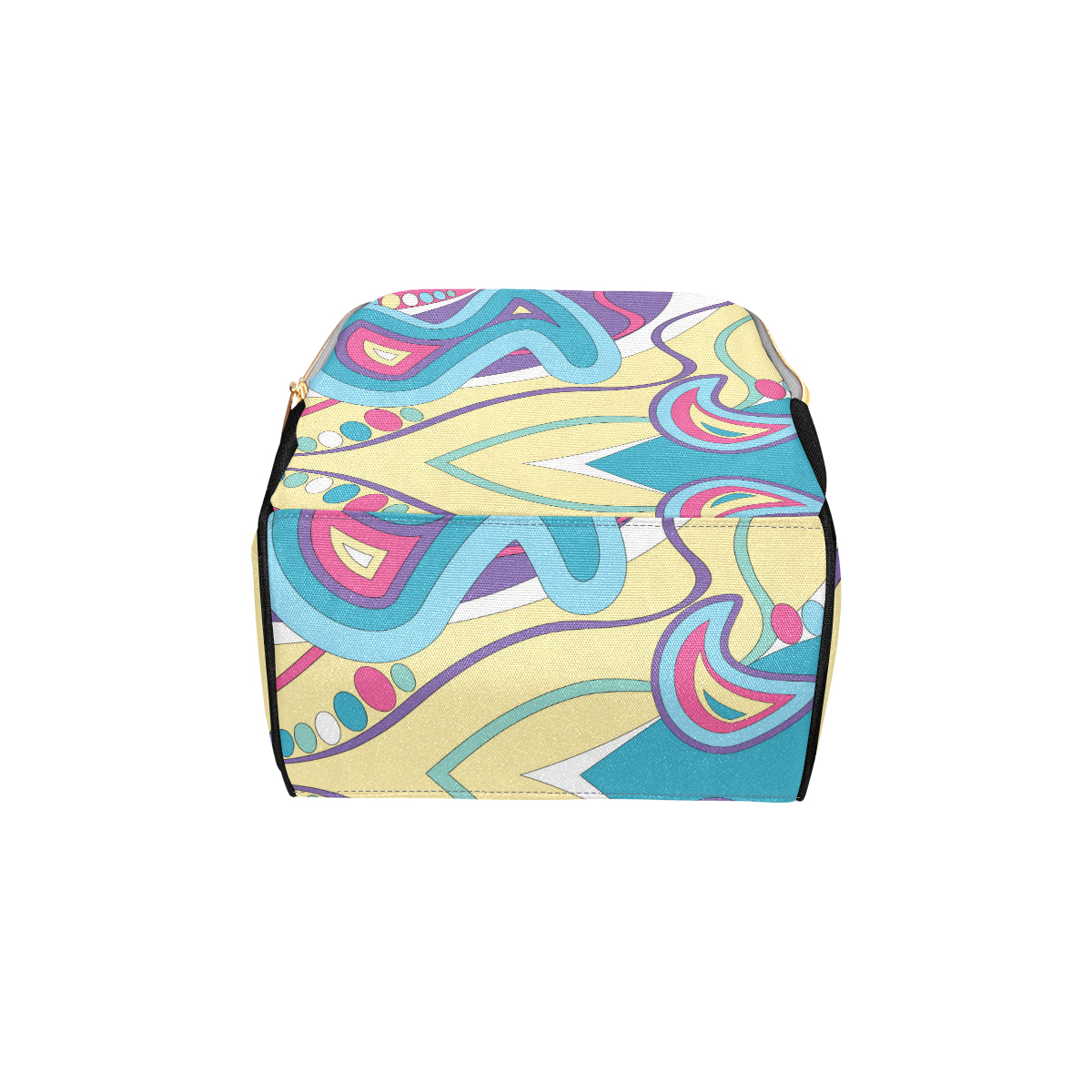 Funky Retro Pattern Print Design A01 Diaper Bag Backpack